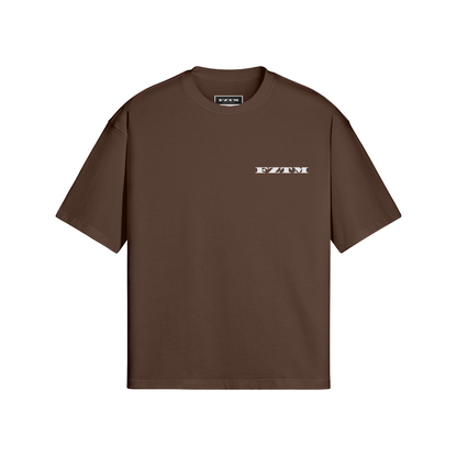 OVERSIZED DARK BROWN T-SHIRT